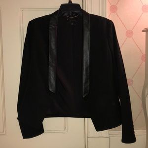 ANN TAYLOR Leather Lined Blazer